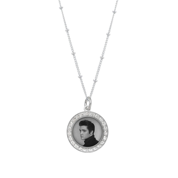 graceland Sterling silver Elvis 50's Portrait Necklace