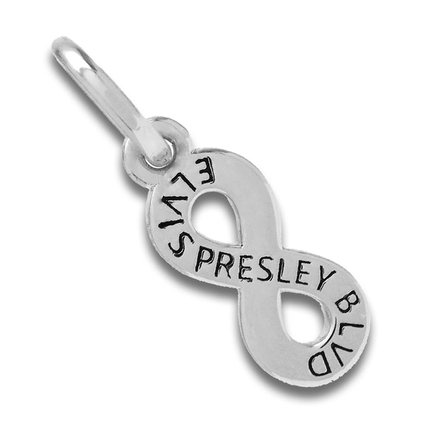 Graceland Sterling Silver Elvis Presley Boulevard Infinity Charm