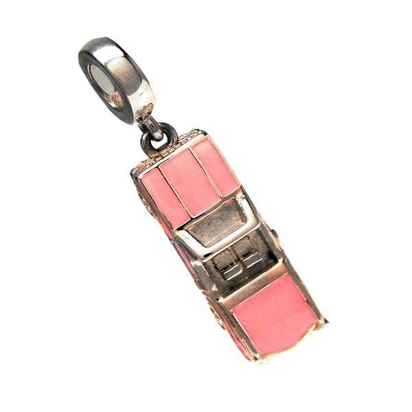 Graceland Sterling Silver Pink Classic Car Bead Charm