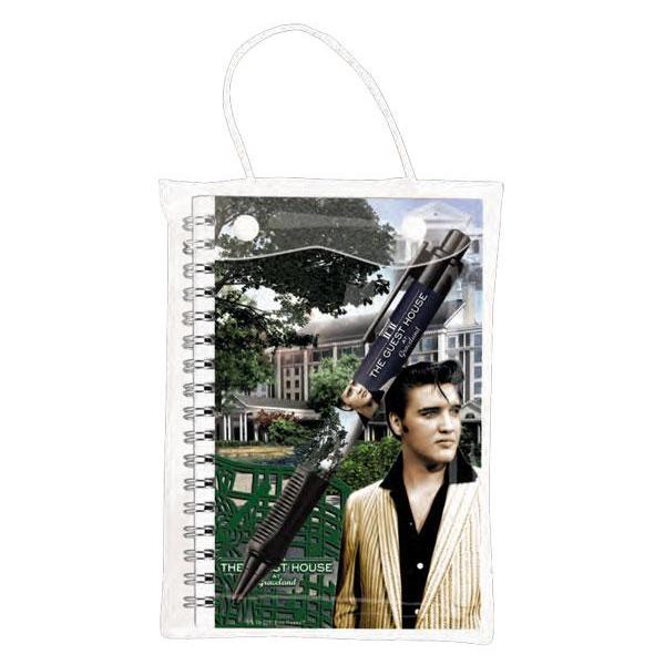 graceland The Guest House At Graceland Collage Notepad And Pen Set