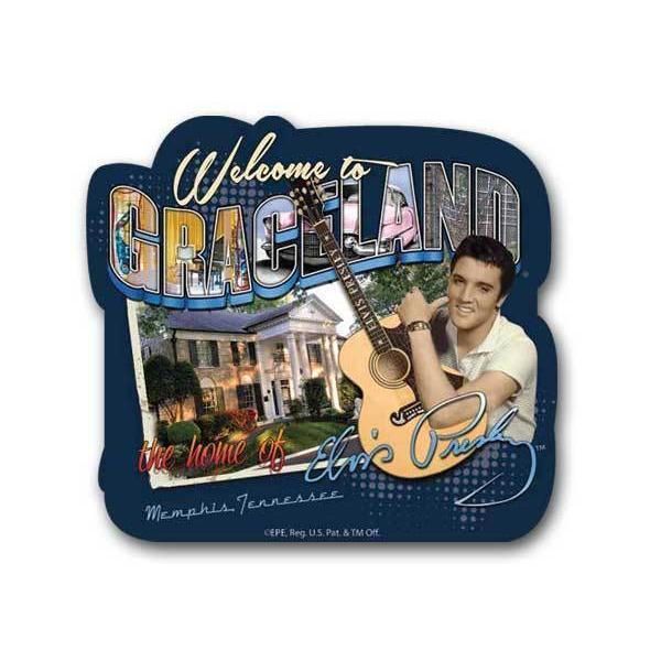 graceland Welcome To Graceland Postcard Inspired Magnet