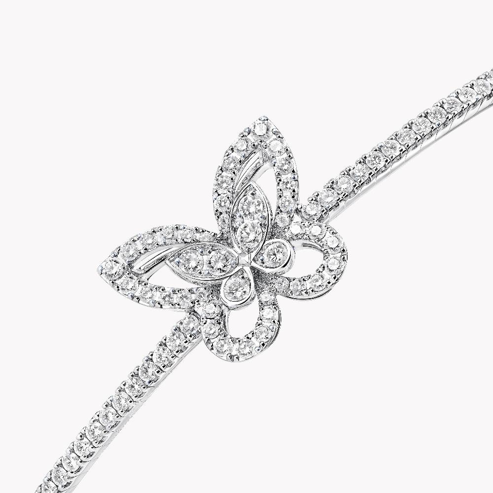 Graff Fragrances Butterfly Silhouette Diamond Bangle