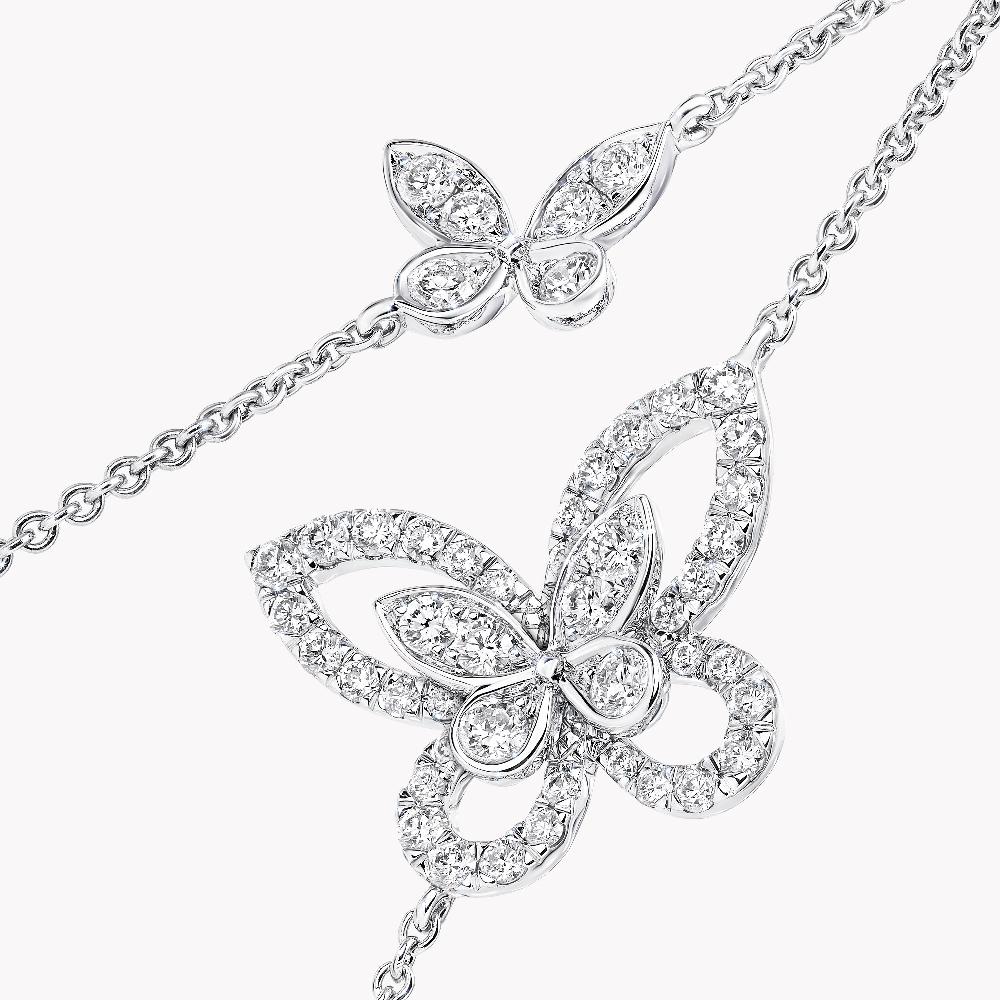 Graff Fragrances Butterfly Silhouette Diamond Mini Bracelet
