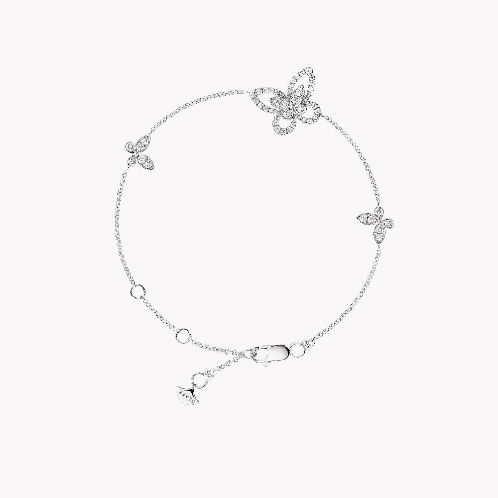 graff fragrances Butterfly Silhouette Diamond Mini Bracelet