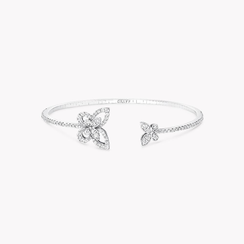 graff fragrances Butterfly Silhouette Open Diamond Bangle