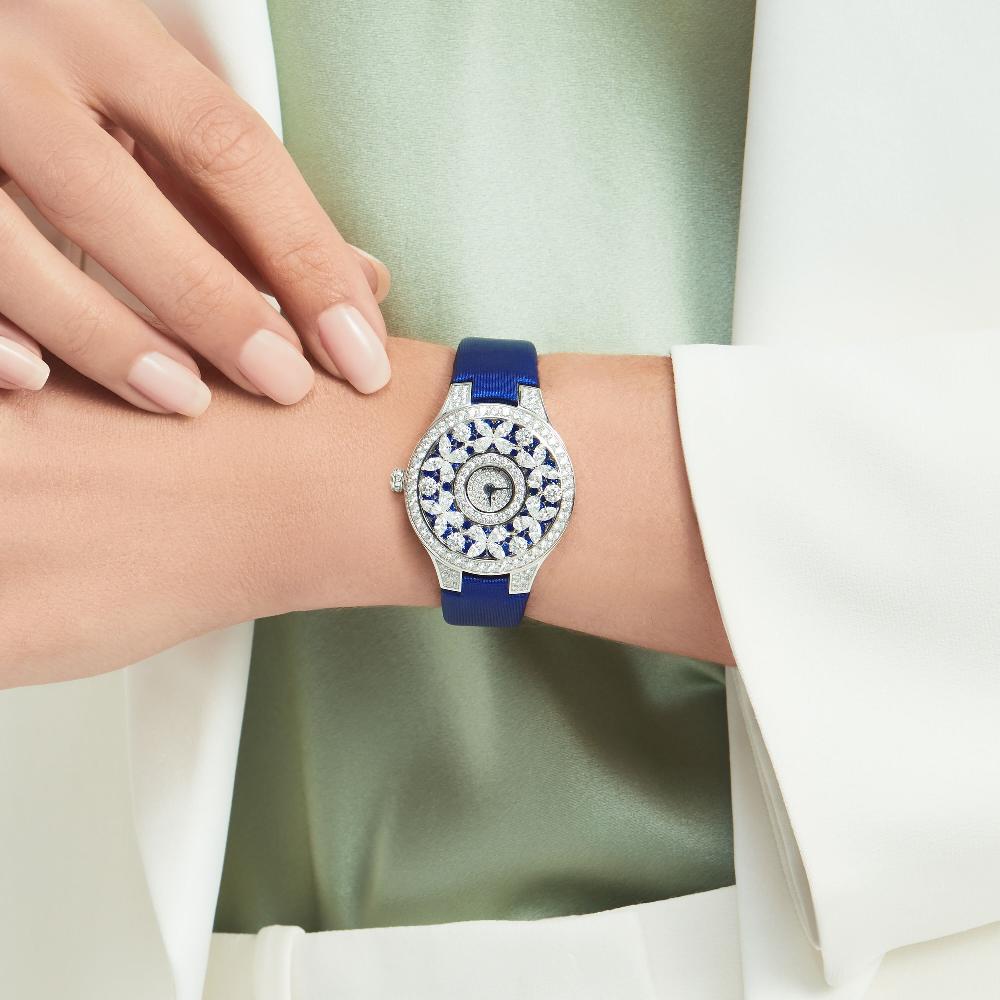 Graff Fragrances Classic Butterfly Diamond And Sapphire Watch