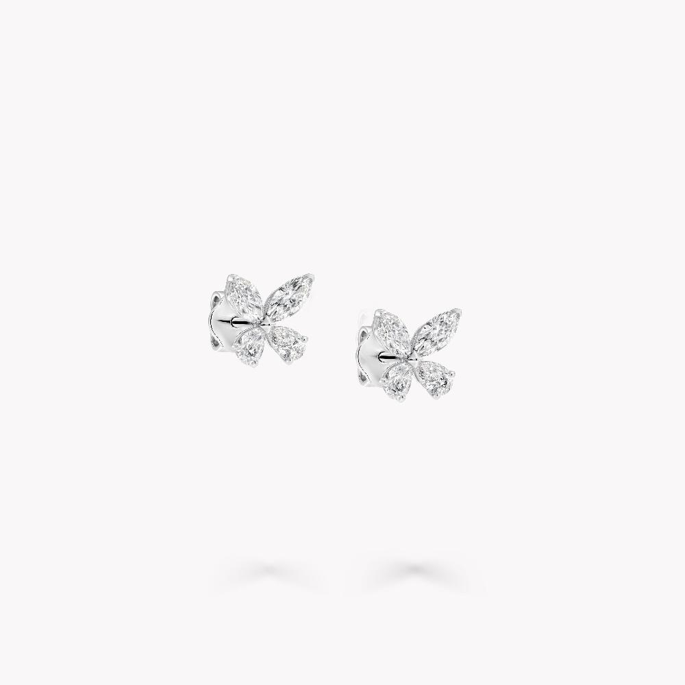 Graff Fragrances Classic Butterfly Diamond Stud Earrings