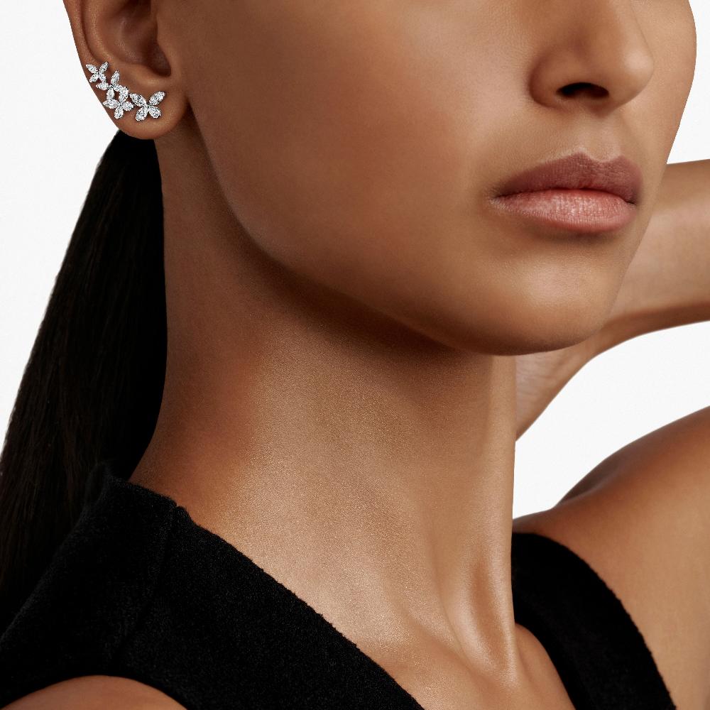 Graff Fragrances Classic Butterfly Petite Diamond Ear Climber