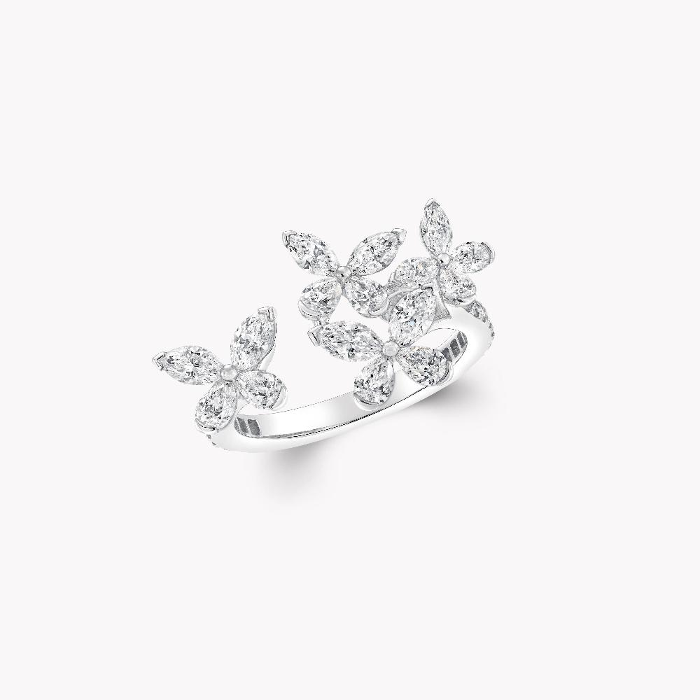 graff fragrances Classic Butterfly Petite Diamond Ring