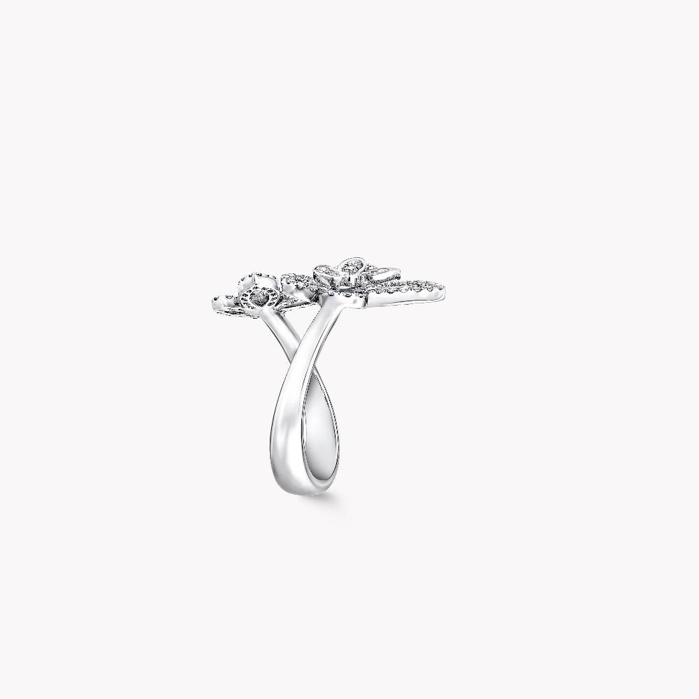 Graff Fragrances Double Butterfly Silhouette Diamond Ring