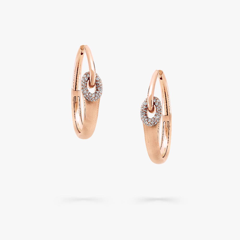 graff fragrances Be Together Diamond Hoop Earrings