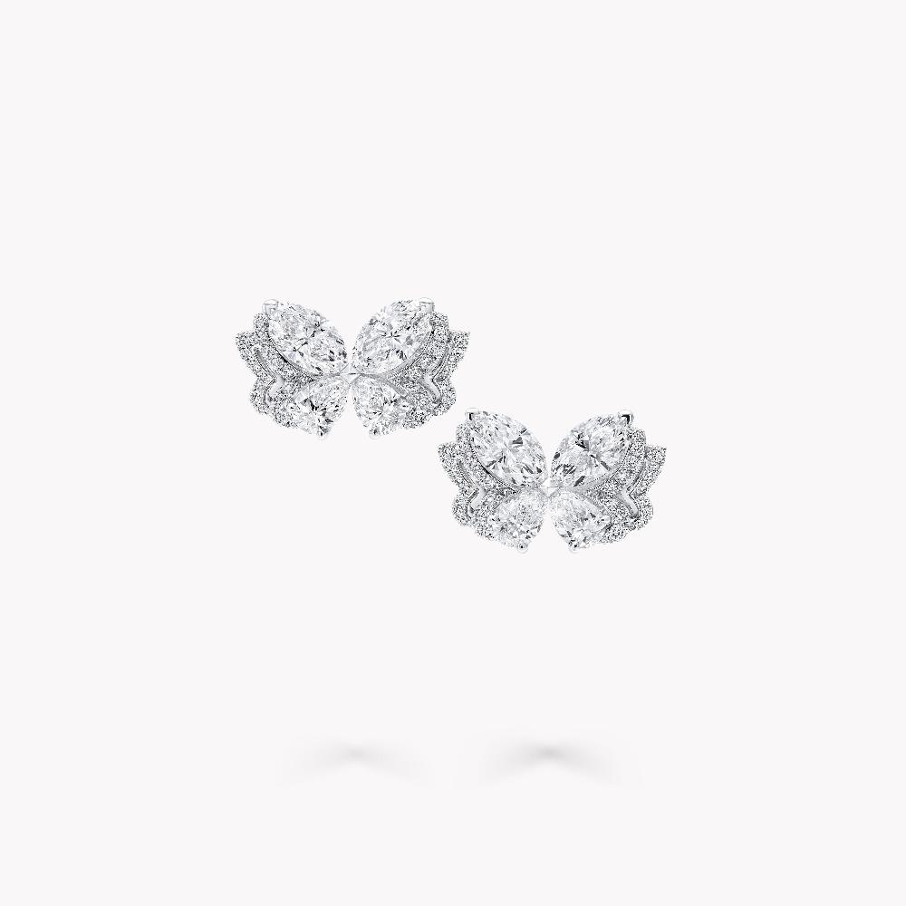 graff fragrances Butterfly Diamond Earrings