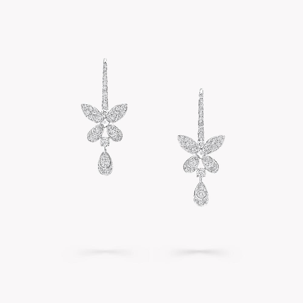 graff fragrances Butterfly Diamond Earrings