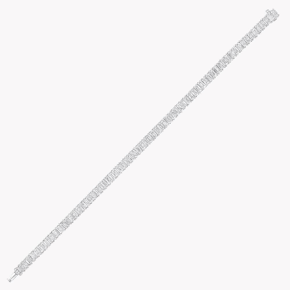Graff Fragrances Emerald Cut Diamond Line Bracelet