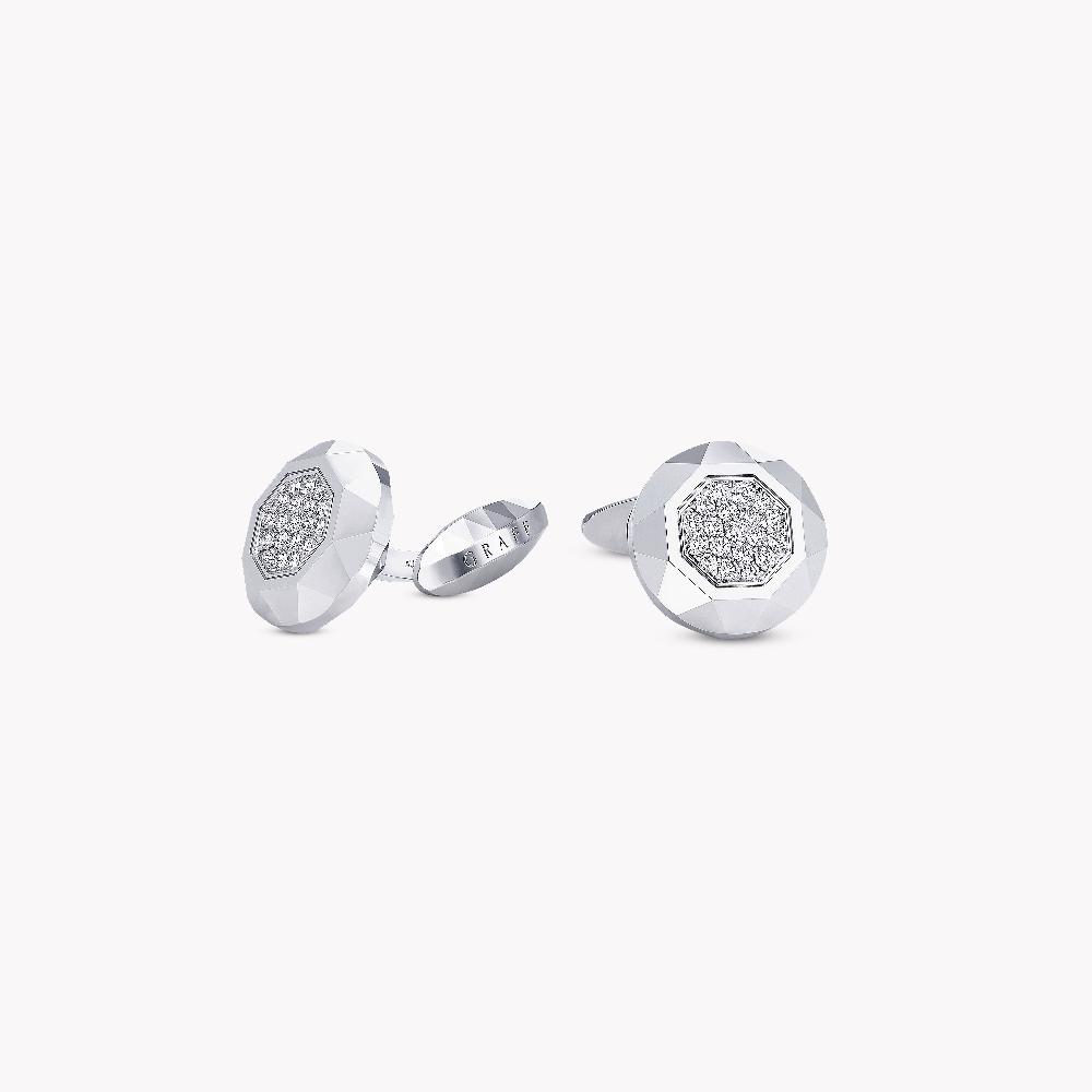 graff fragrances Faceted Diamond Cufflinks