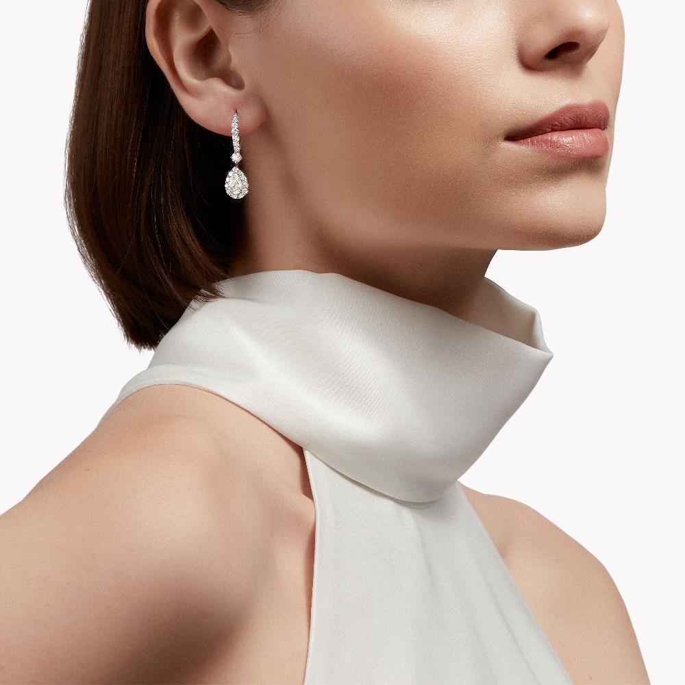 Graff Fragrances Icon Pear Shape Diamond Earrings