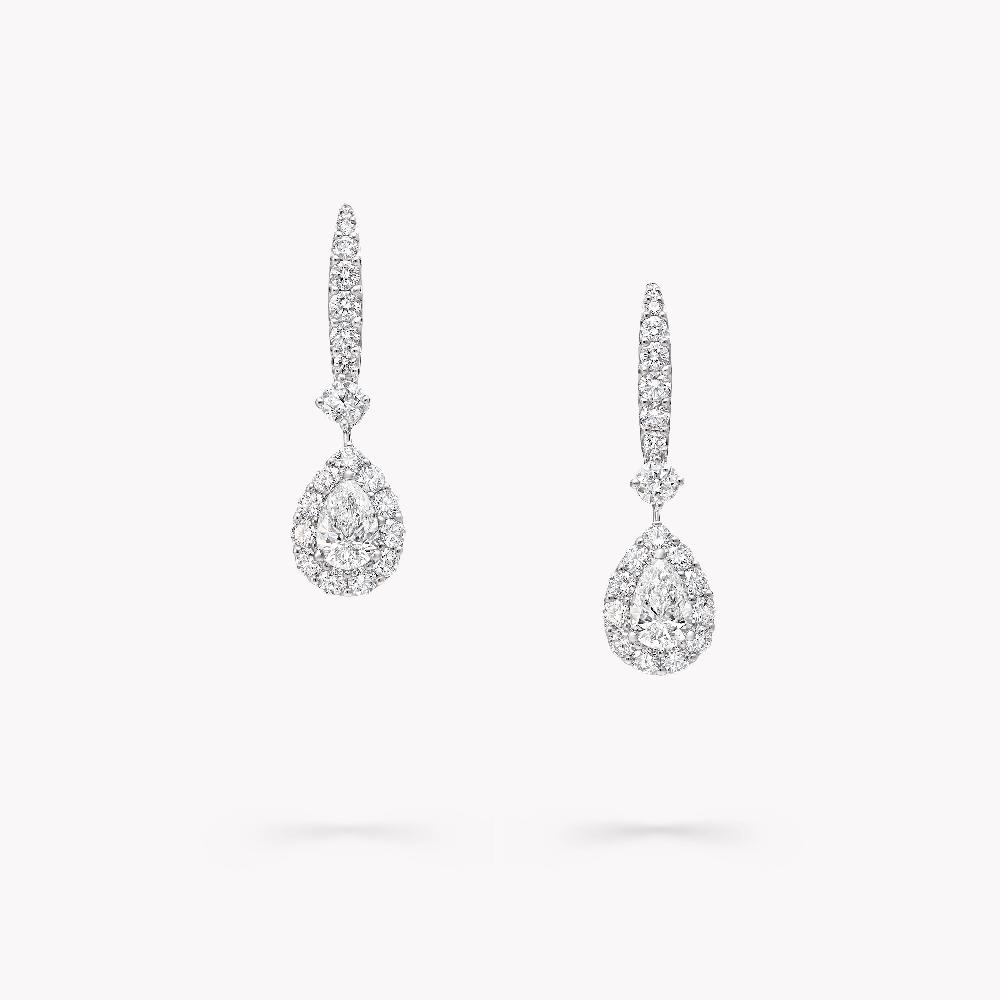 graff fragrances Icon Pear Shape Diamond Earrings