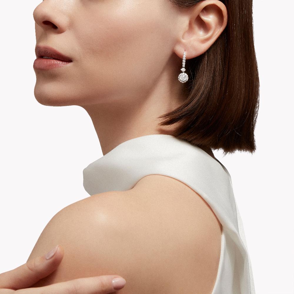 Graff Fragrances Icon Round Diamond Earrings