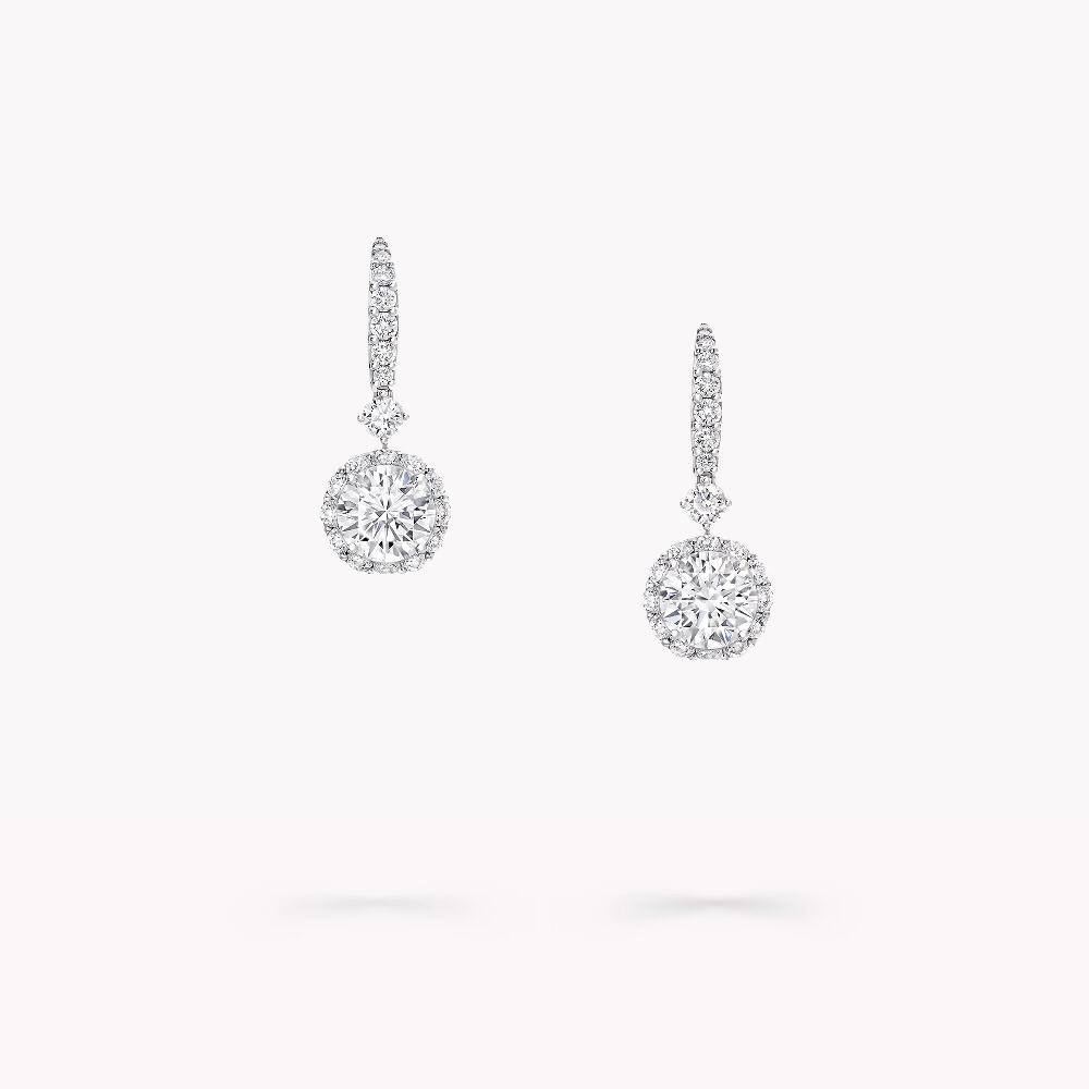 graff fragrances Icon Round Diamond Earrings