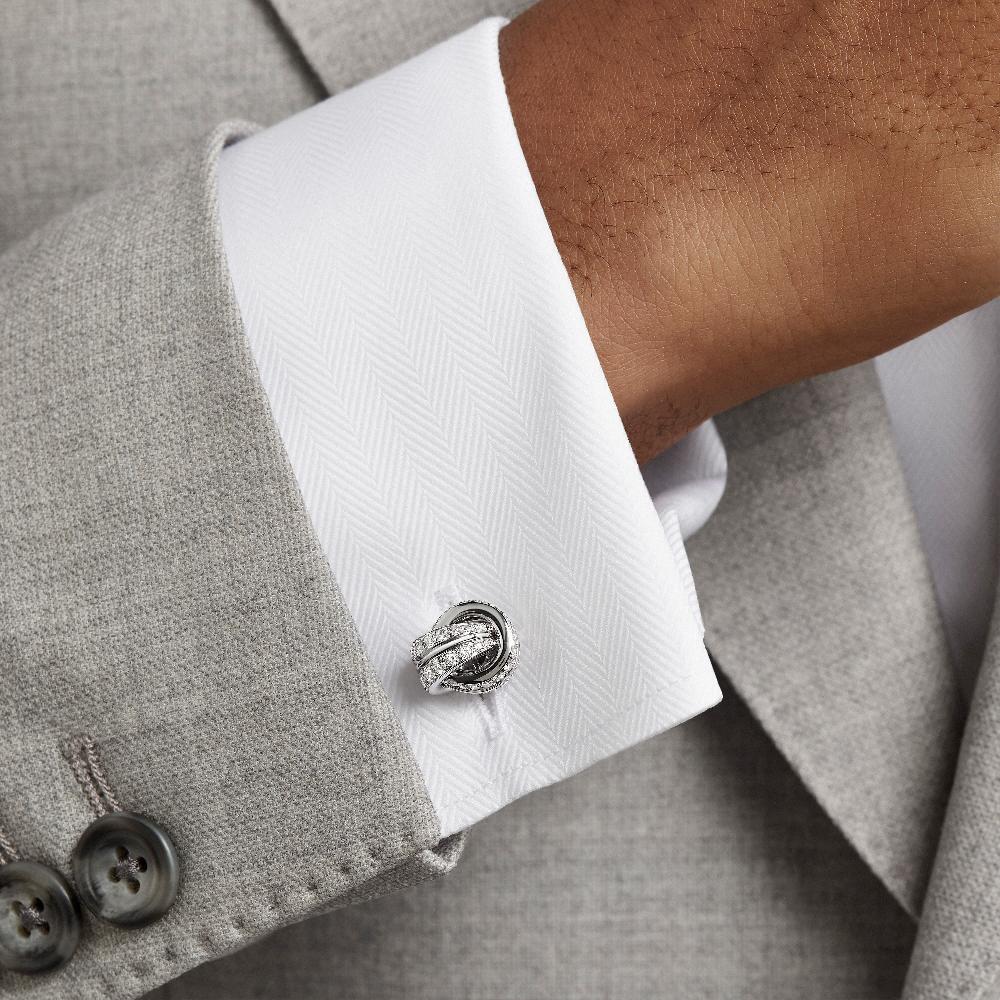Graff Fragrances Love Knot Diamond Cufflinks
