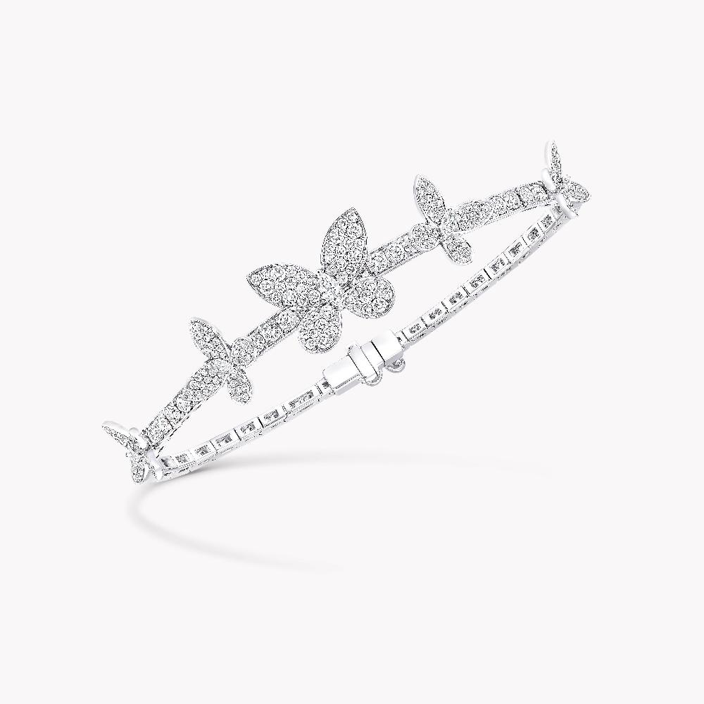 graff fragrances Pavé Butterfly Diamond Bracelet