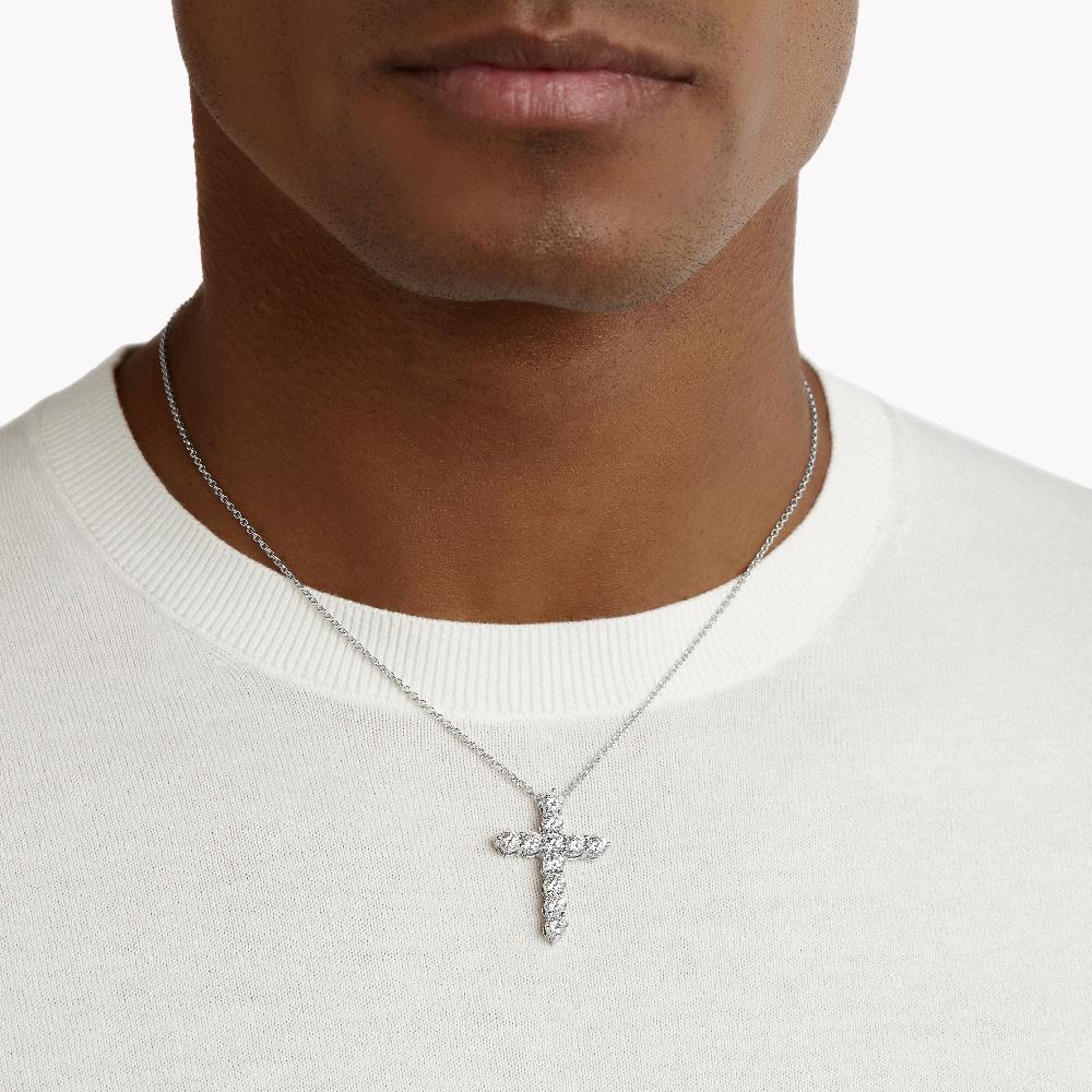 Graff Fragrances Round Diamond Cross Large Pendant
