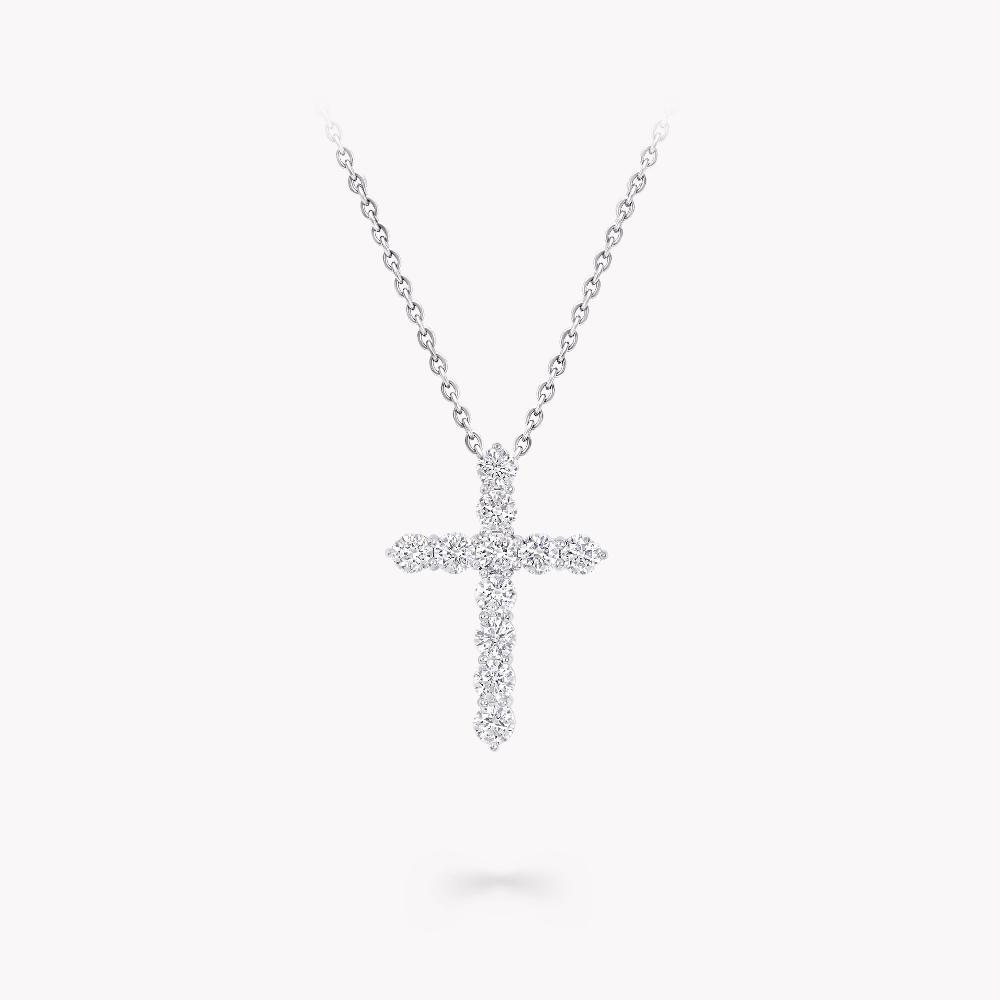 graff fragrances Round Diamond Cross Large Pendant