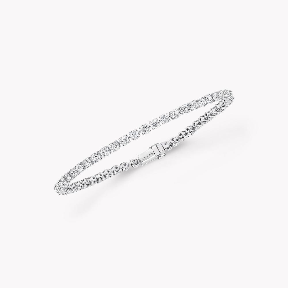 graff fragrances Round Diamond Slim Bracelet