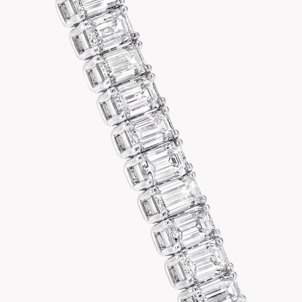 Graff Fragrances Slim Emerald Cut Diamond Bracelet