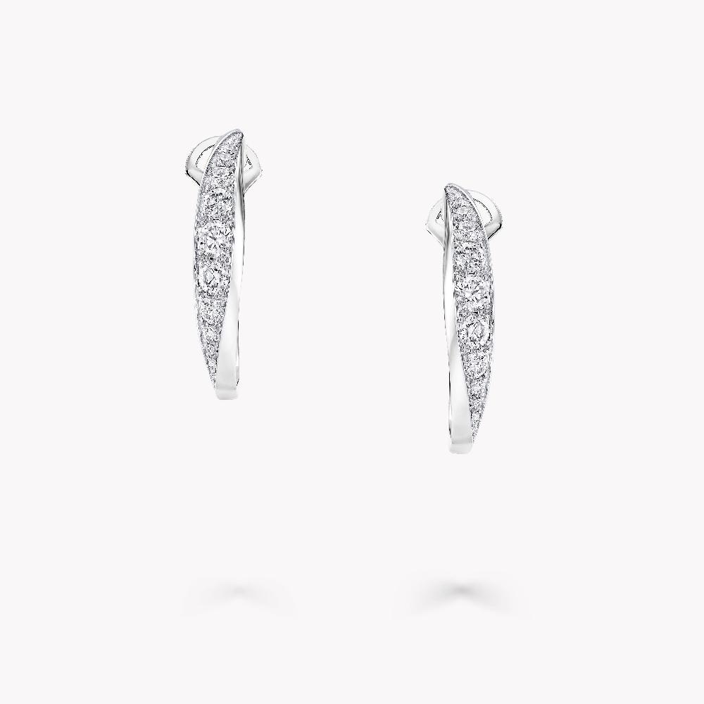 Graff Fragrances Spiral Diamond Earrings