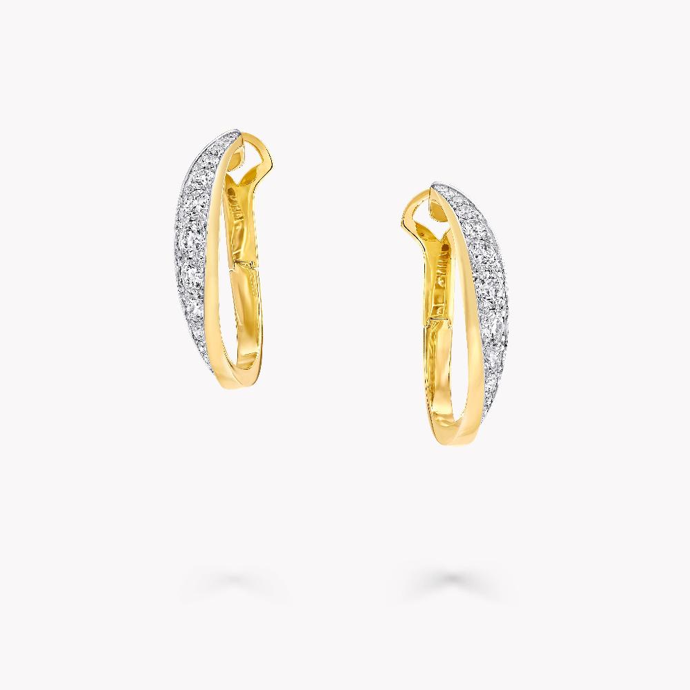 graff fragrances Spiral Diamond Earrings