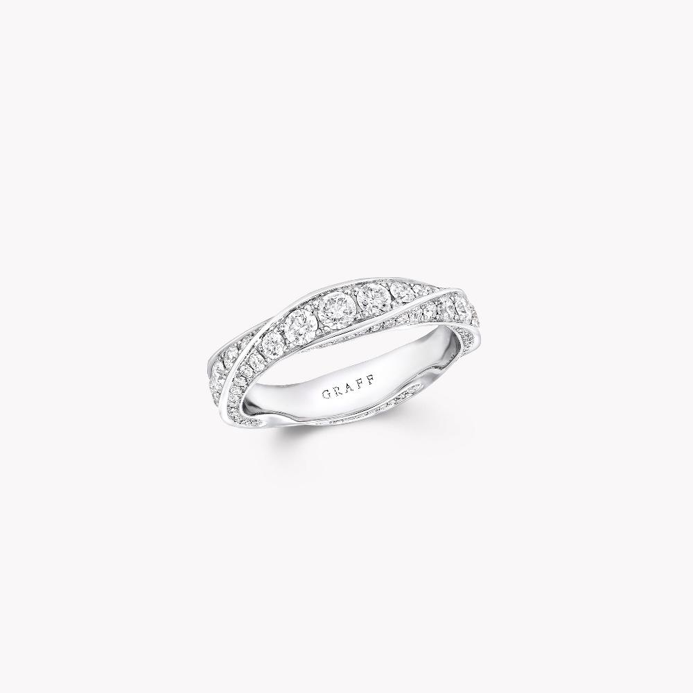 graff fragrances Spiral Pavé Diamond Band