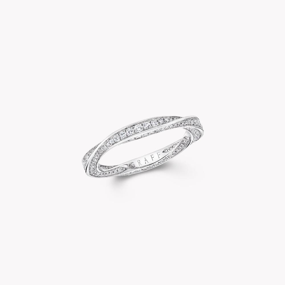 graff fragrances Spiral Pavé Diamond Band
