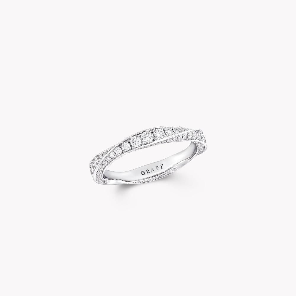 graff fragrances Spiral Pavé Diamond Band