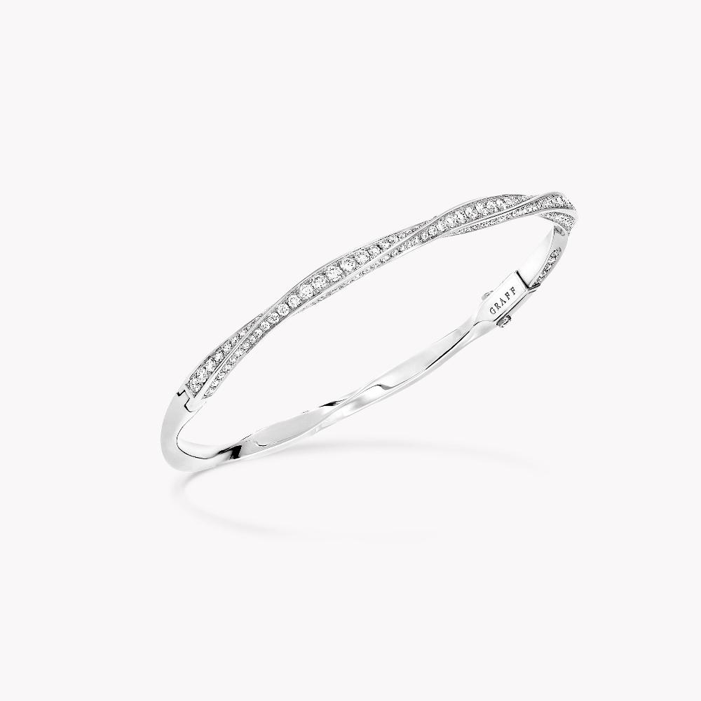 graff fragrances Spiral Pavé Diamond Bangle