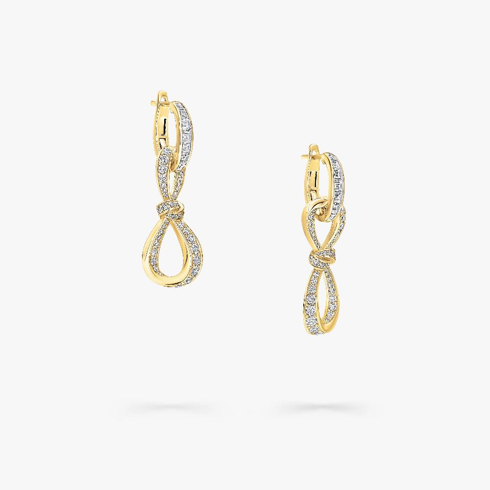 Graff Fragrances Tilda's Bow Diamond Link Earrings