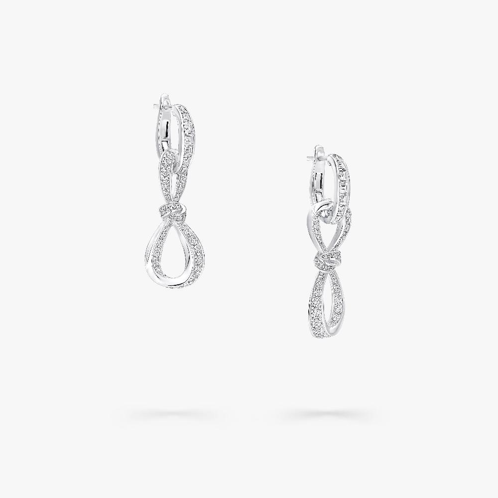 Graff Fragrances Tilda's Bow Diamond Link Earrings