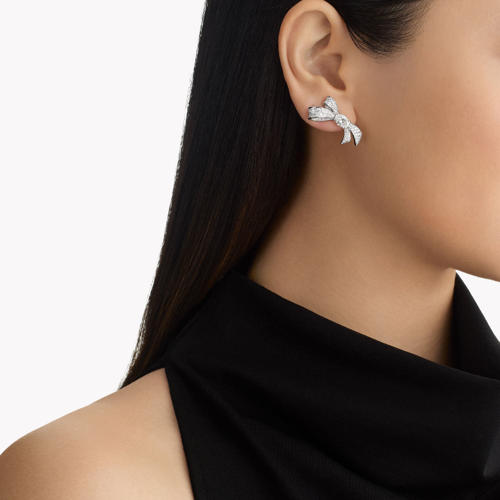 Graff Fragrances Tilda's Bow Diamond Stud Earrings
