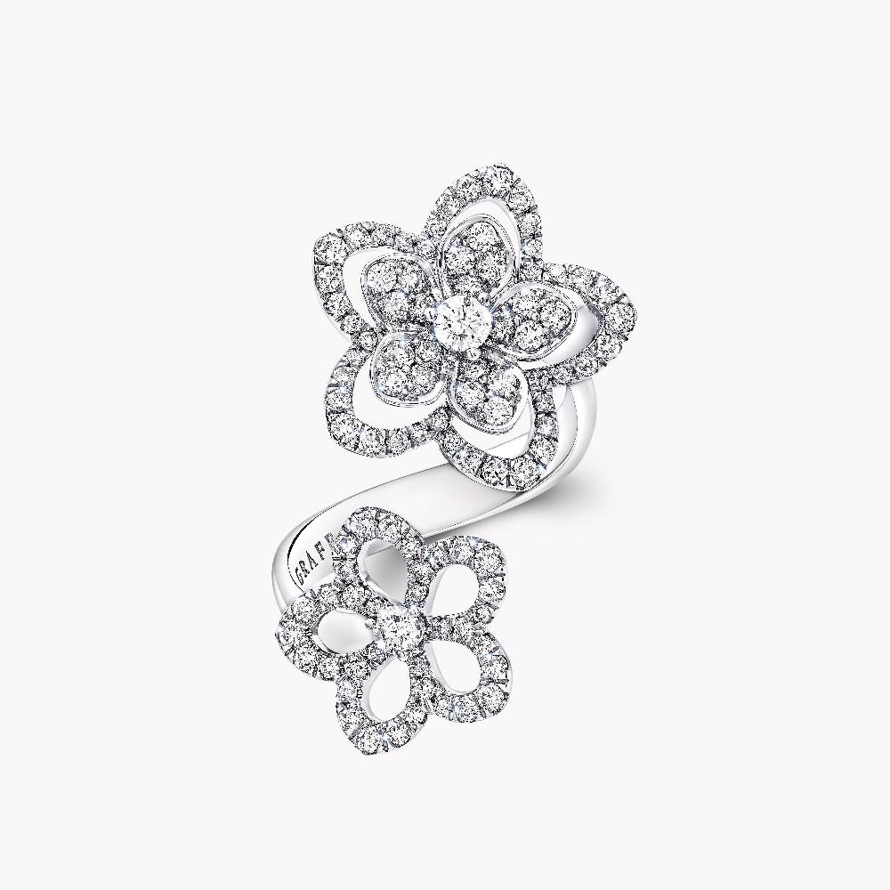graff fragrances Wild Flower Double Diamond Ring