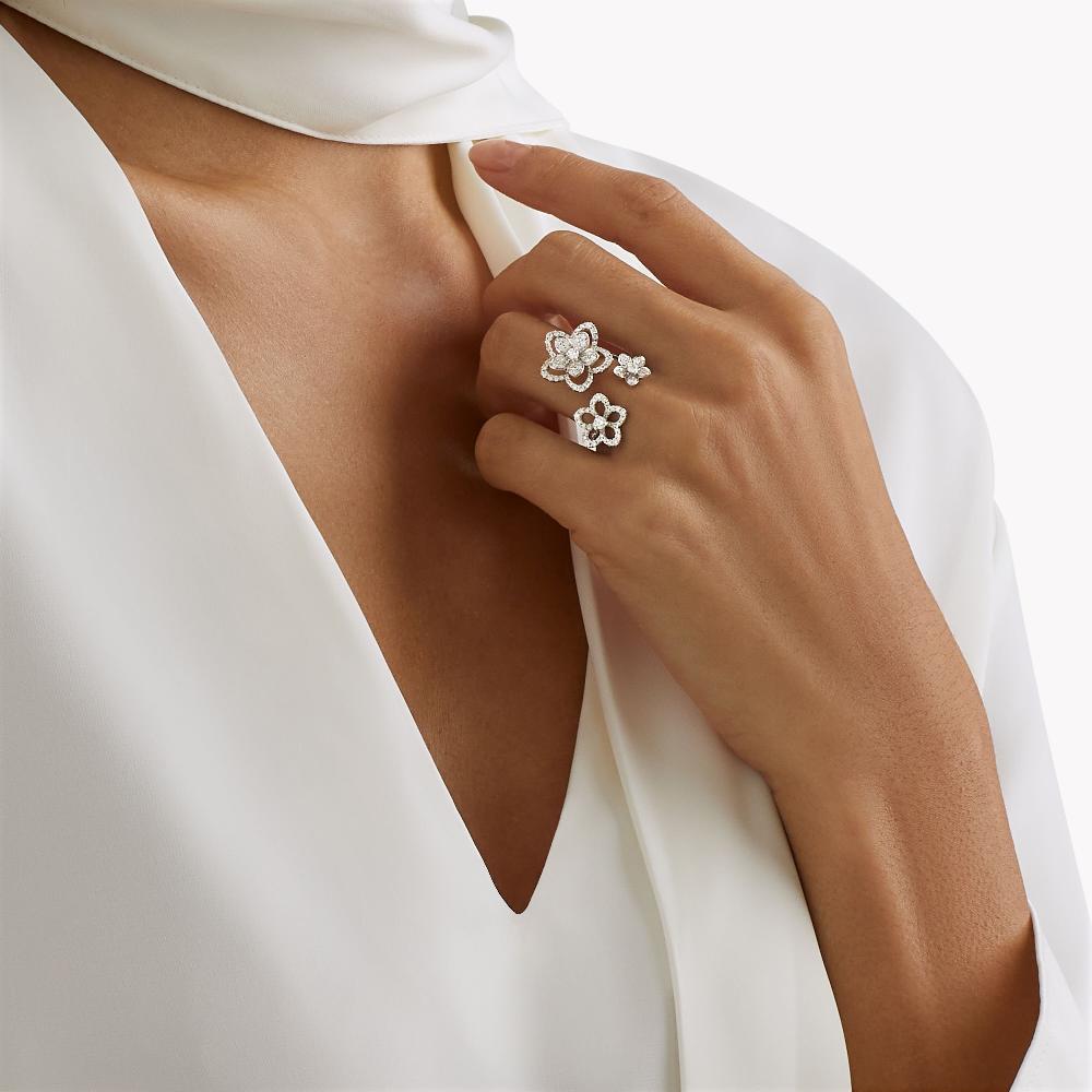 Graff Fragrances Wild Flower Triple Diamond Ring