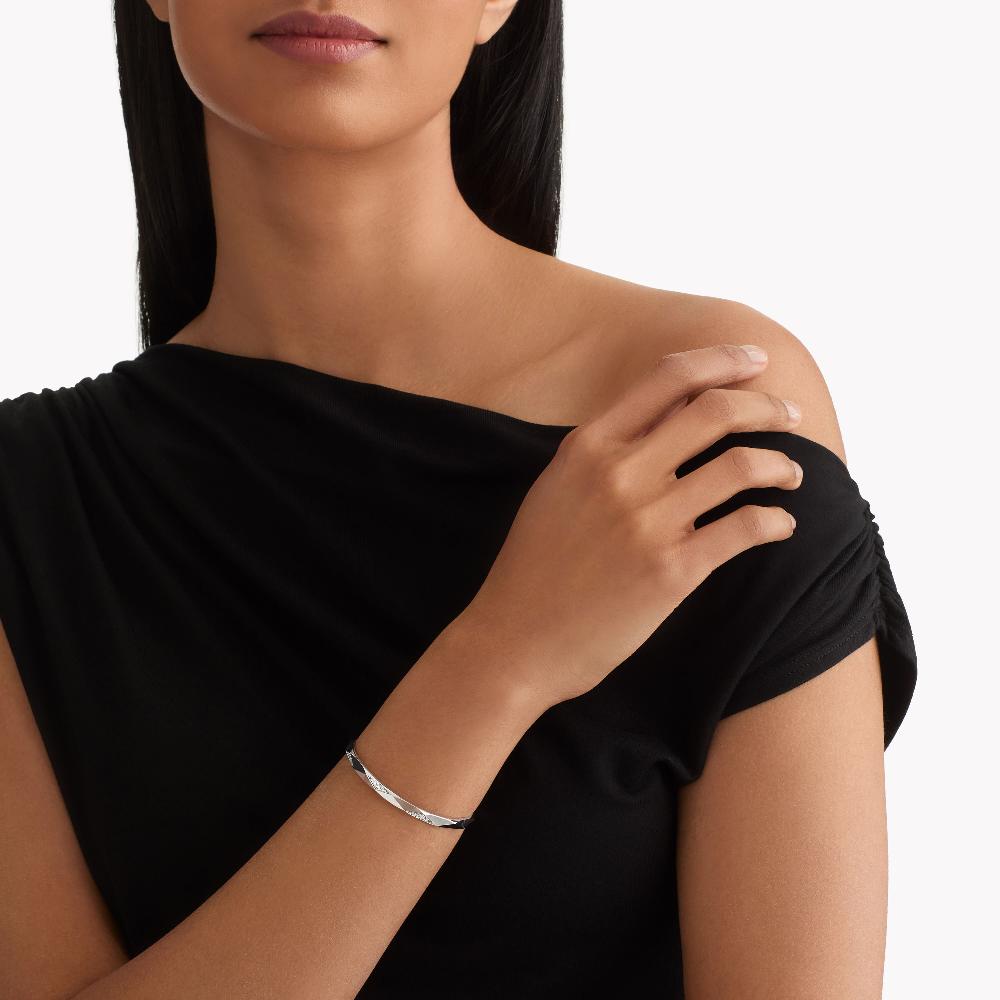 Graff Fragrances Laurence Graff Signature Faceted Pavé Diamond Bangle