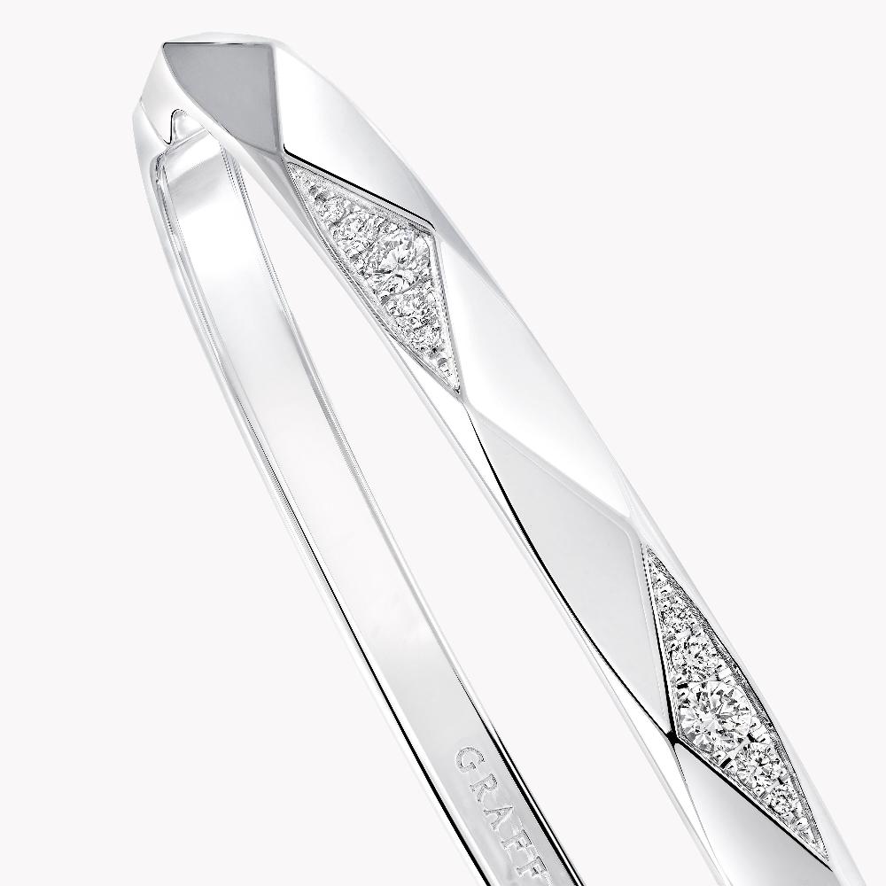 Graff Fragrances Laurence Graff Signature Faceted Pavé Diamond Bangle