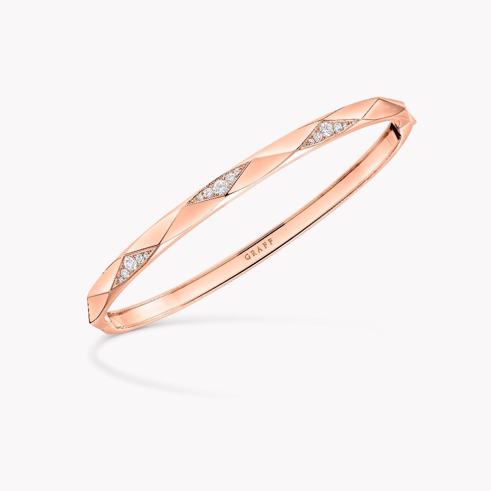 graff fragrances Laurence Graff Signature Faceted Pavé Diamond Bangle