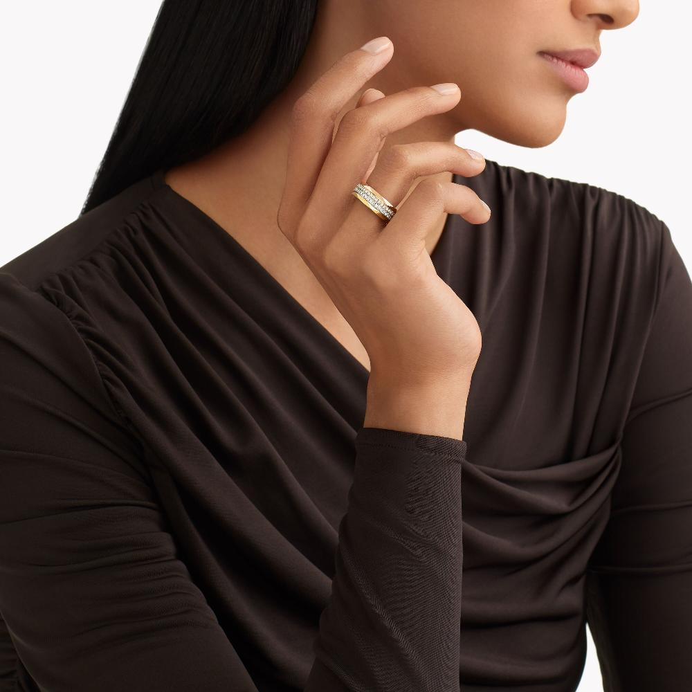 Graff Fragrances Laurence Graff Signature Four-Row Layered Diamond Ring
