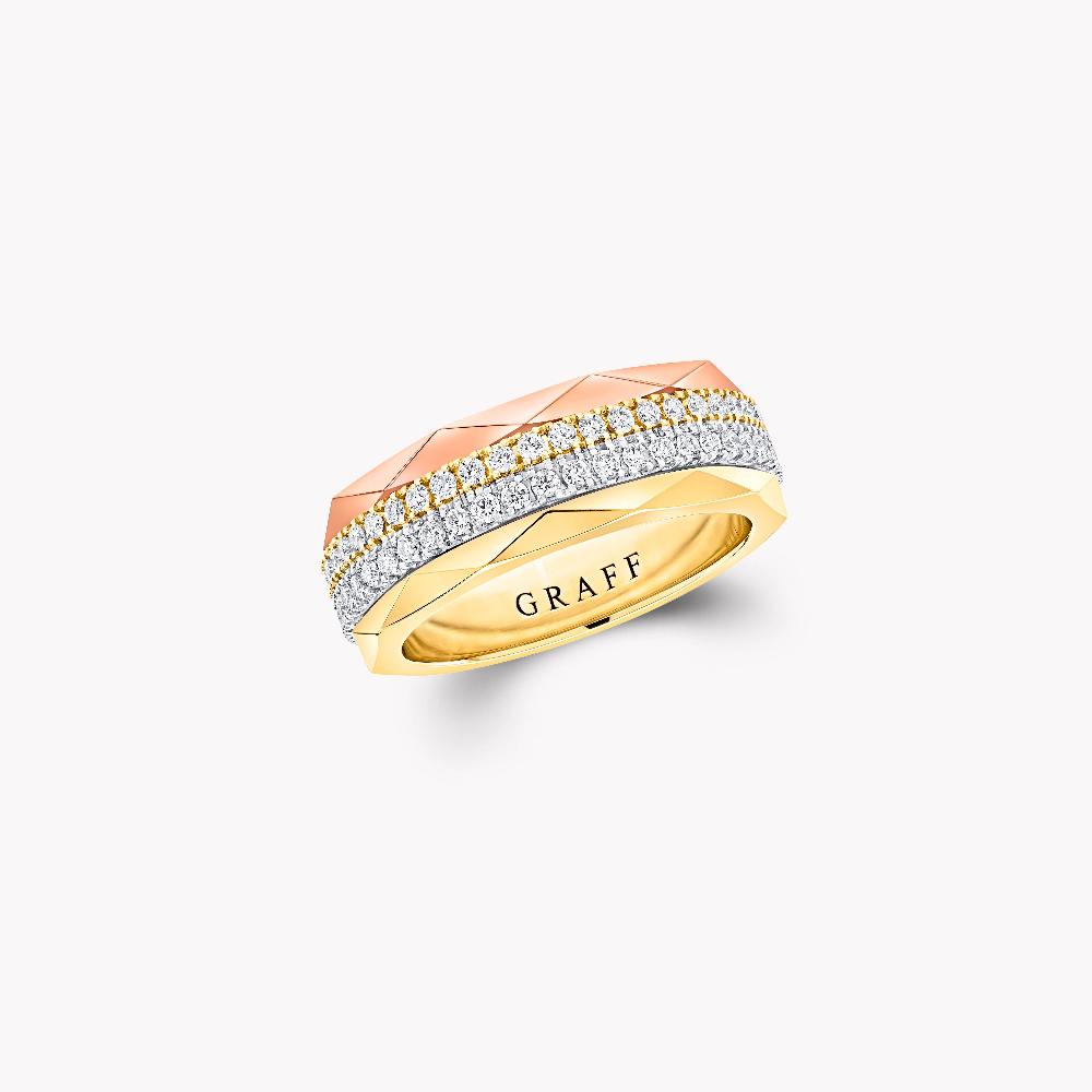 graff fragrances Laurence Graff Signature Four-Row Layered Diamond Ring