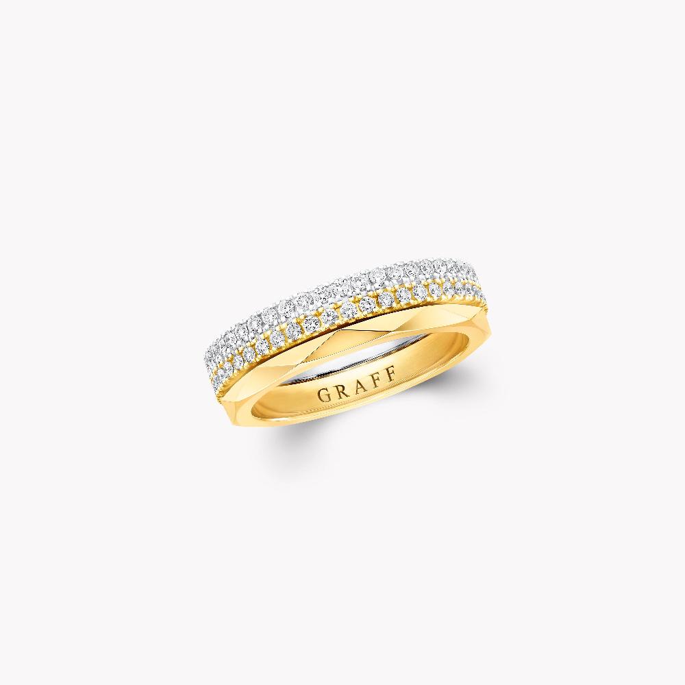 graff fragrances Laurence Graff Signature Three-Row Layered Diamond Ring