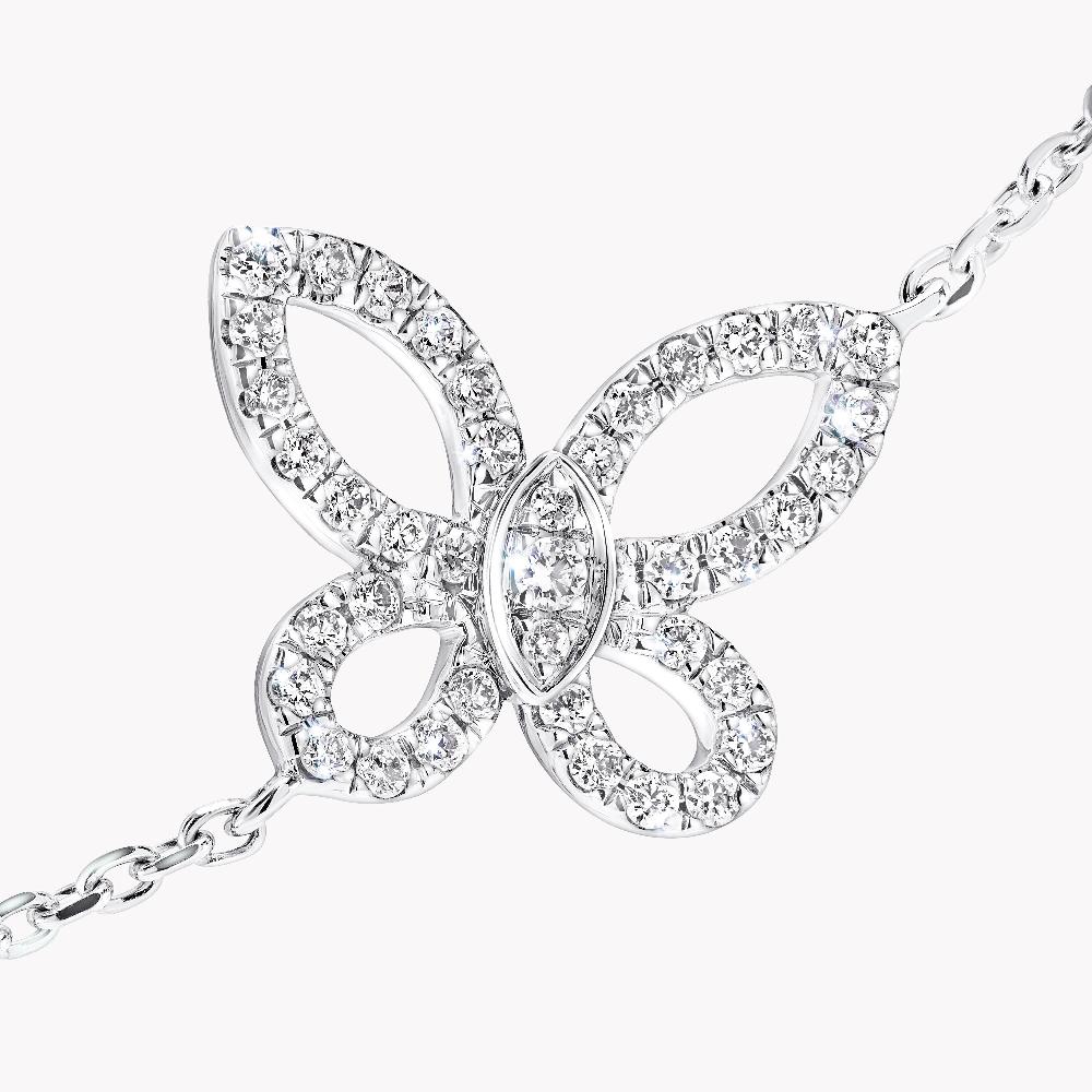 Graff Fragrances Mini Butterfly Silhouette Diamond Bracelet