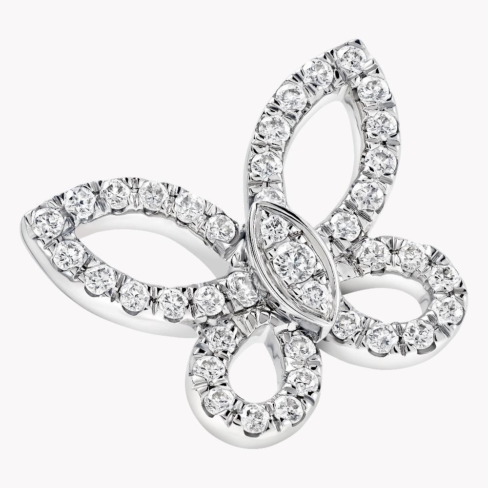 Graff Fragrances Mini Butterfly Silhouette Diamond Earrings