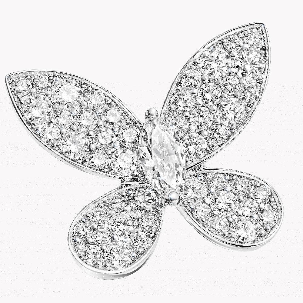 Graff Fragrances Pavé Butterfly Diamond Stud Earrings