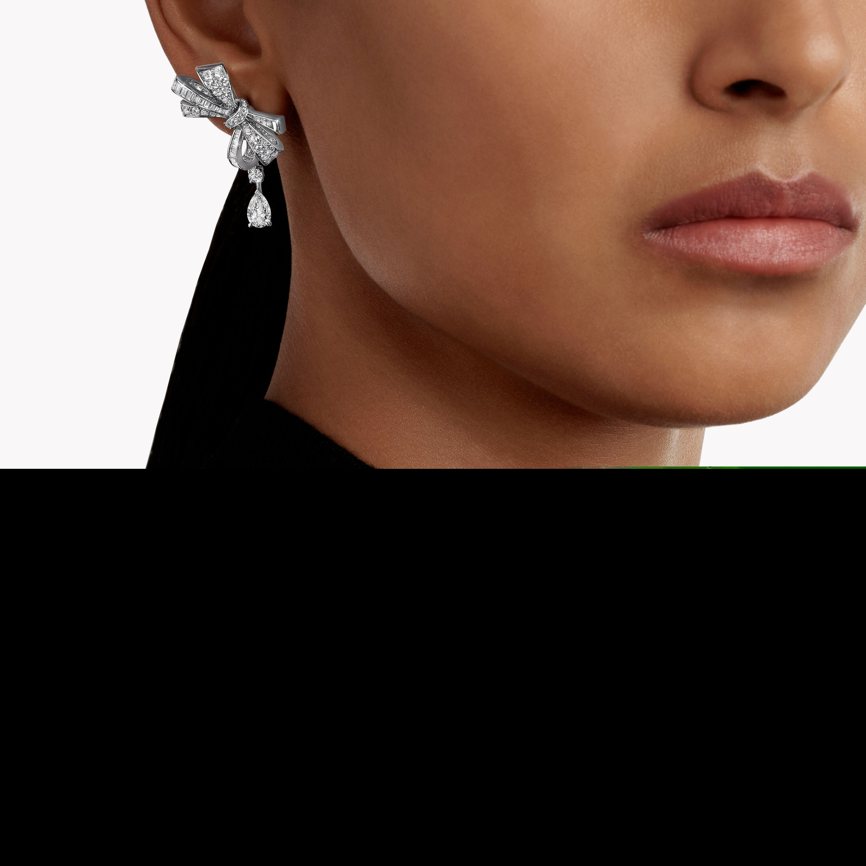 Graff Fragrances Tilda's Bow Classic Diamond Drop Earrings